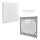 Mesa Plegable Cuadrada Multifuncional, Portatil, Resistente,Multiusos 86x86x74 cm. Color Blanco