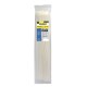 Brida Nylon 100%. Color Blanco / Natural 7,5 x 450 mm. 100 Piezas. Abrazadera Plastico, Organizador Cables, Alta Resistencia