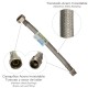 Latiguillo Flexible Reforzado Acero Inoxidable Termo Macho 1/2" - Hembra 3/4" Longitud 250 mm