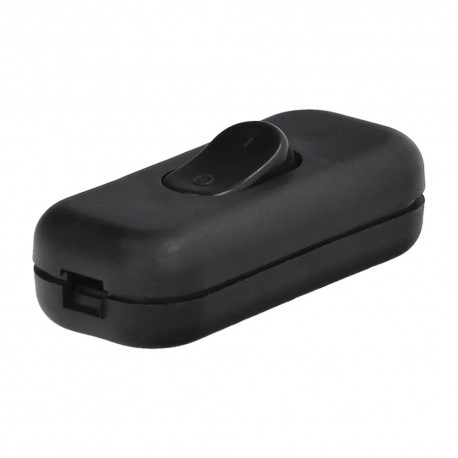 Interruptor 2A De Paso Negro.