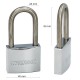 Candado Inoxidable Arco Normal  50mm.