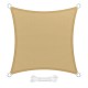 Toldo Vela Sombra Jardin Cuadrada 3,6x3,6 metros Beige