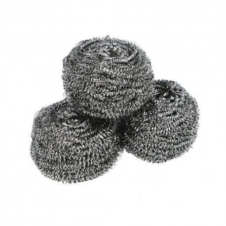 Estropajo Acero Inoxidable  (Pak 3 Pz)