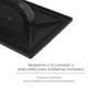 Talocha Plastico 34 x 23 cm. Mango Redondo Negro Con Alveolos
