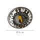 Tapon Valvula Cesta Para Fregadero Inoxidable Click Clack  Ø 8 cm.