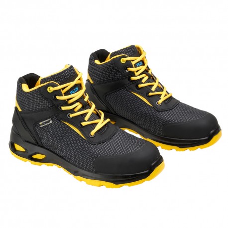 Bota Seguridad Maurer S3 Modelo Amerina Antideslizante con Suela Composite y Resistencia a los Hidrocarburos. Talla 44.