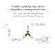 Adaptador Manguera Laton 2 Tomas Macho 3/4", Duplicador Grifo, Adaptador 2 Vias, Entrada 3/4" Hembra