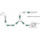 Conector Manguera Plastico 3/4 Con Stop  Blister