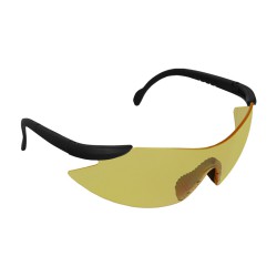 Gafas Proteccion En166 Patillas Ajustables Lentes Ambar, Puente Engomado, Homologadas EN166