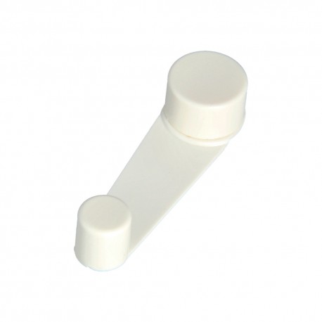 Tope Puerta Con Retenedor Color Blanco. Instalación Con Tornillo o Adhesivo