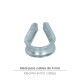 Guardacabos Zincado Para Cable 4 mm.