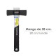 Maceta Mango Fibra Vidrio Mango Fibra Vidrio Con Empuñadura Antideslizante. 1000 Gramos 28 cm.