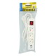 Base Multiple 3 Tomas Schucko y 2 tomas USB (A / C) Con Interruptor y Toma de Tierra