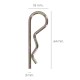 Pasador "R"  3 x 64 mm.