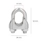 Sujetacables Galvanizado 14 mm.9/16" Uso Domestico